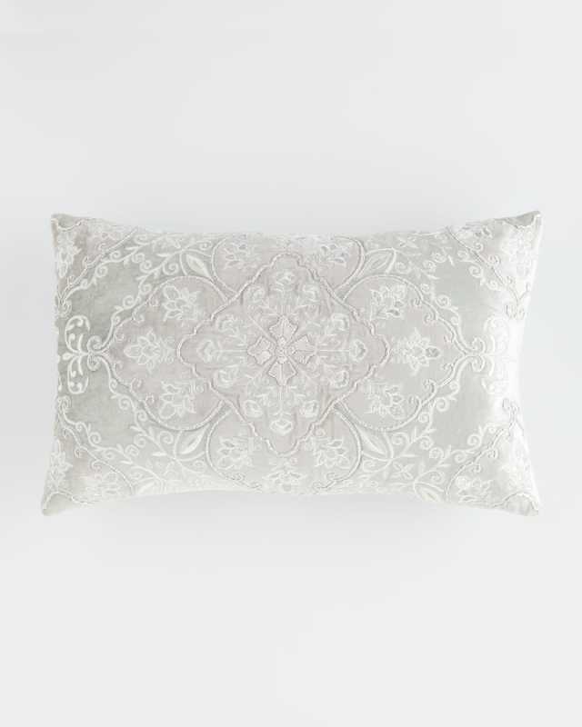 Velvet Scroll Decorative Pillow - 14" x 24"